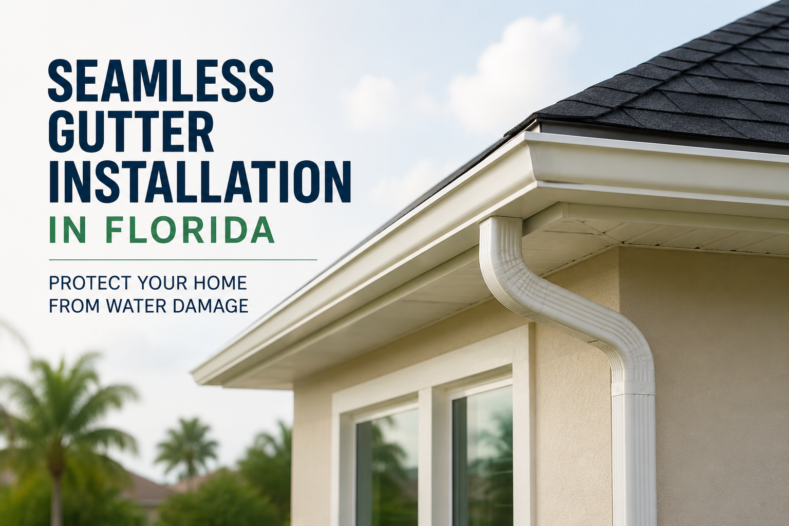 Seamless Gutter Installation in Florida Protect Your Home from Water Damage